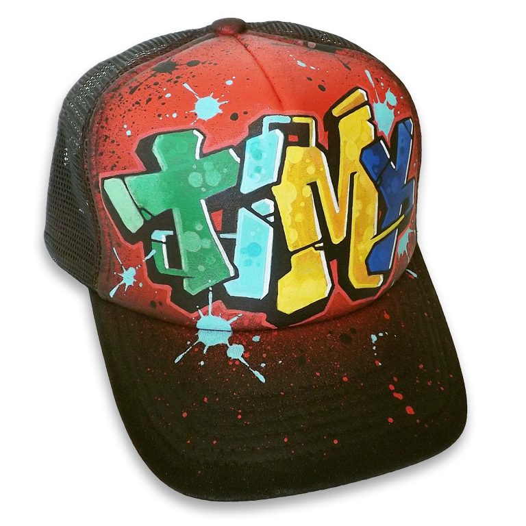 Syndrom Art » Customisation » Casquettes personnalisées style graffiti