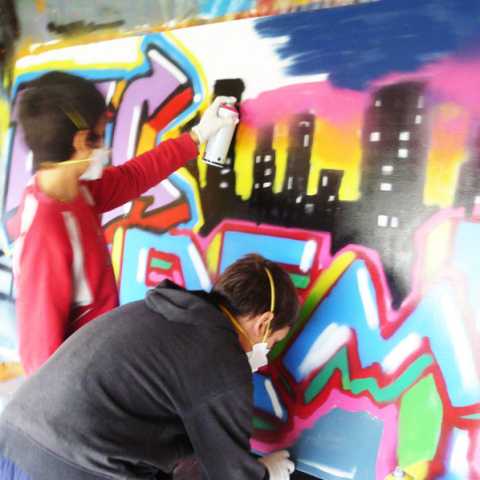 Atelier graff à l’association “En avant première”