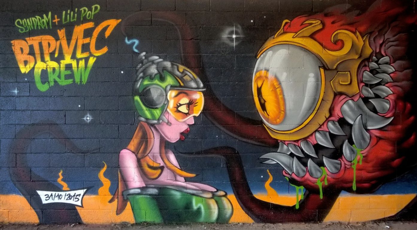 Graffiti Toulouse avec Lili Pop