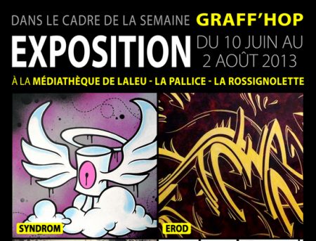 Affiche pour l'exposition "Graff'Hop"