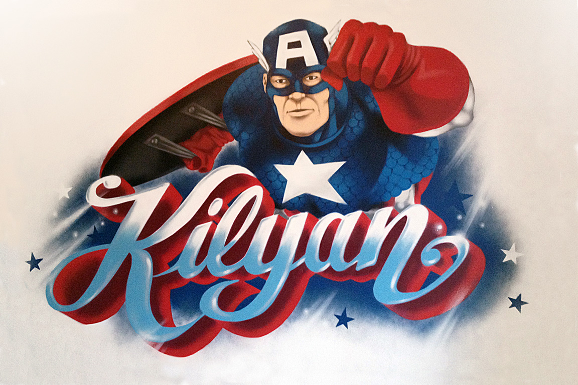 Captain América pour la chambre de Kilyan