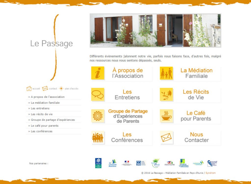 Site web de l'association LE PASSAGE