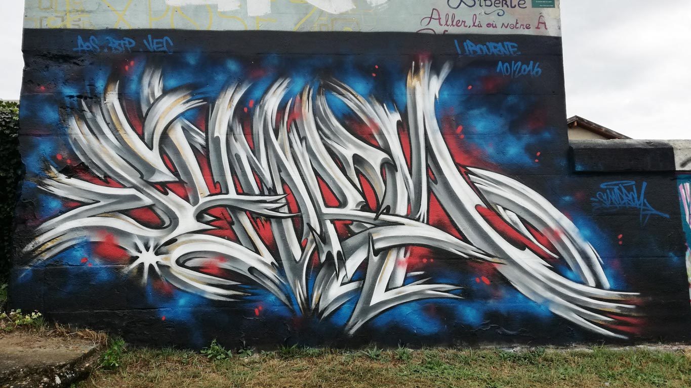 Graffiti au skate-park de Libourne