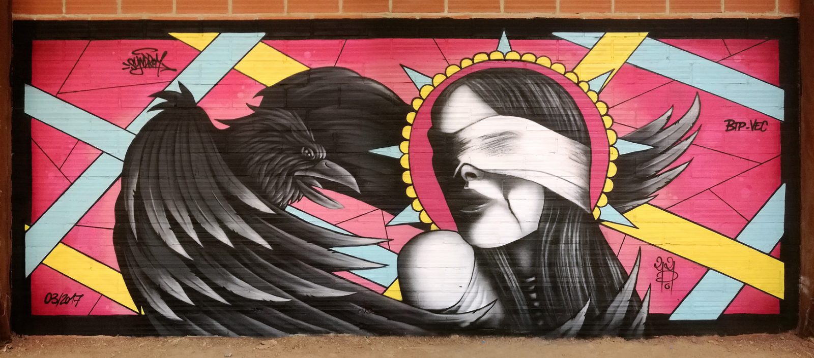 "The Crow & the Girl" Graffiti avec LILI POP