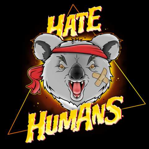 HATE HUMANS – Illustration & Logo design