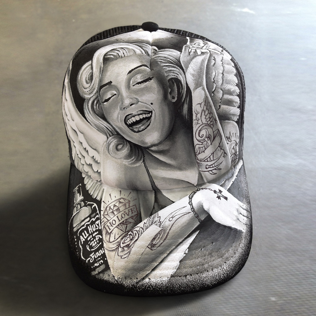 Peinture personnalisée sur casquette