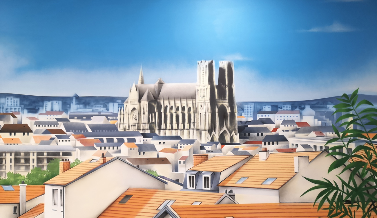 Vue sur la ville de Reims