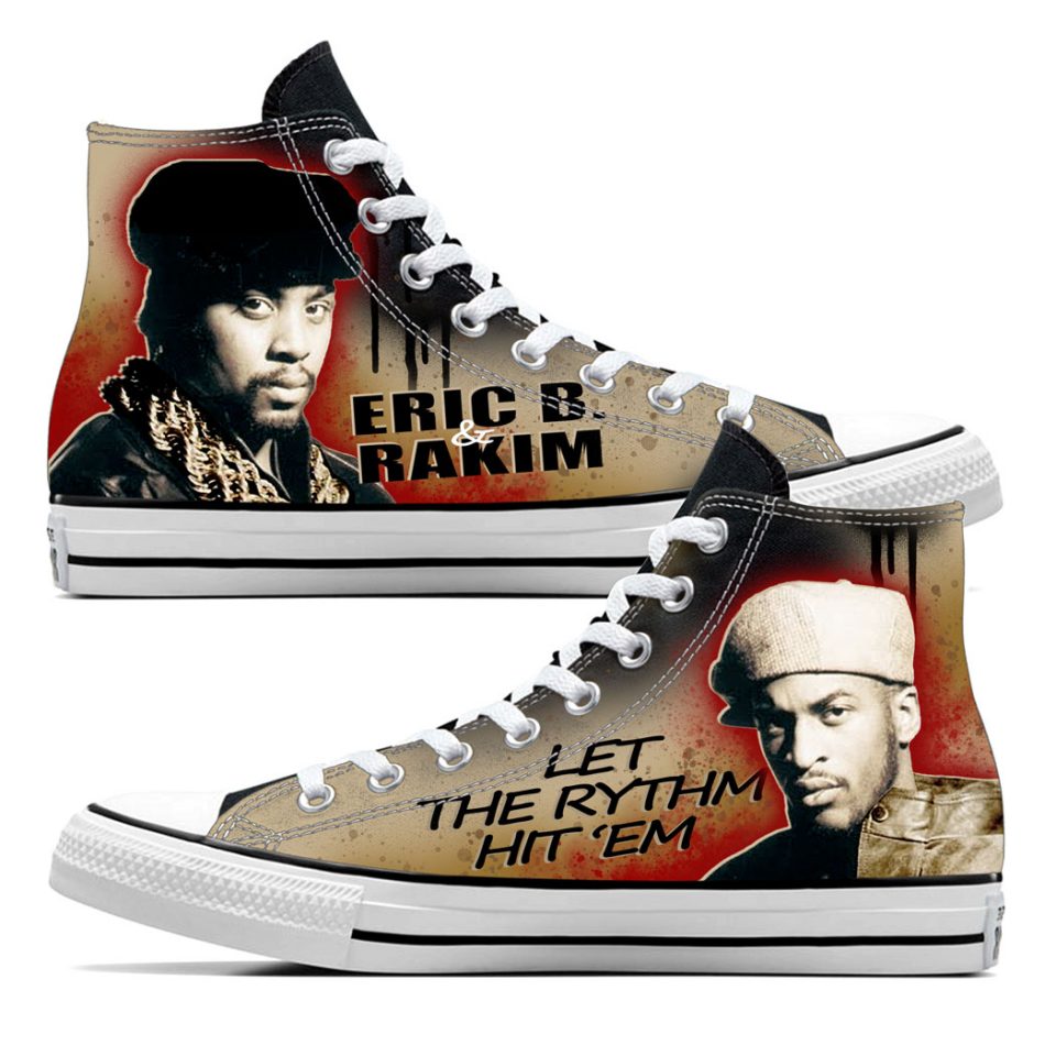 Projet de custom personnalisé "Eric B. & Rakim" sur Converse All Star