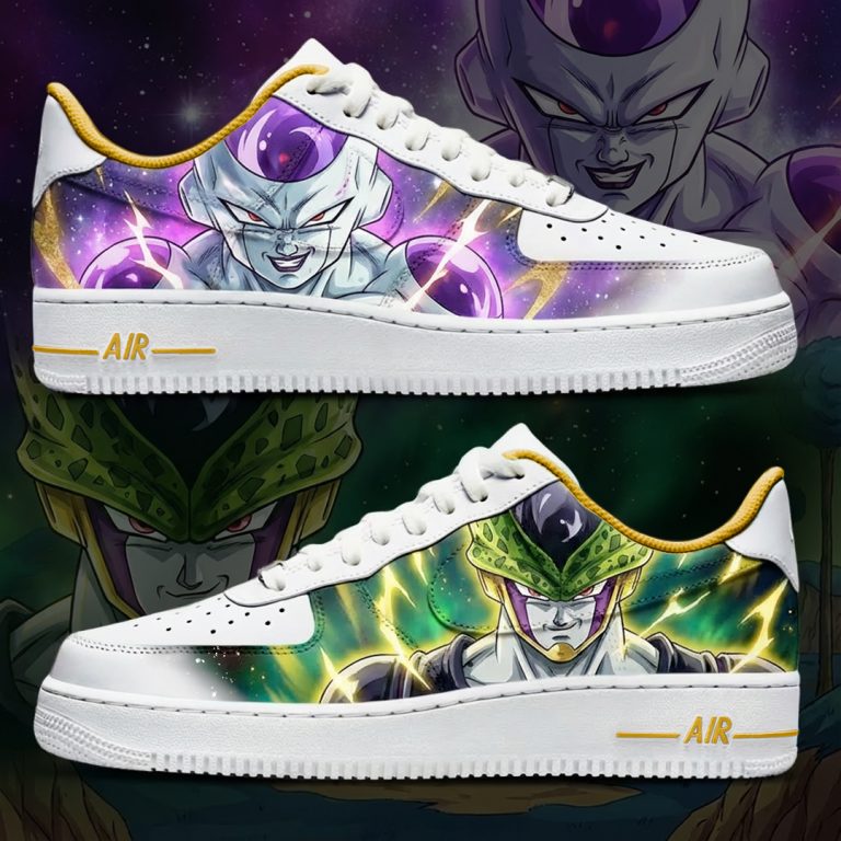 Projet de custom personnalisé DBZ - Freezer et Cell" sur Air Force 1