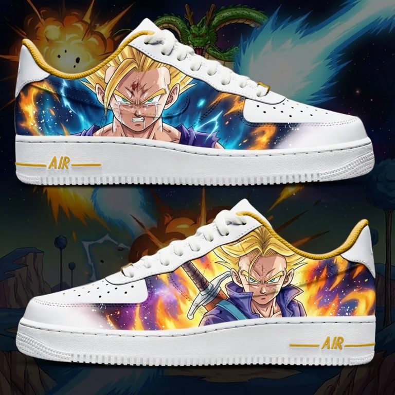 Projet de custom personnalisé DBZ - Gohan et Trunks" sur Air Force 1