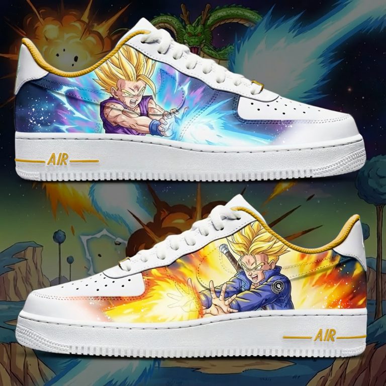 Projet de custom personnalisé DBZ - Gohan et Trunks" sur Air Force 1