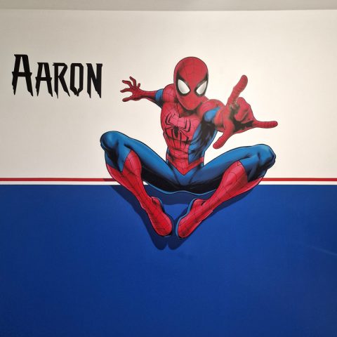 Chambre déco Spider-Man et Hulk