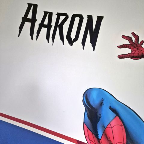 Chambre déco Spider-Man et Hulk