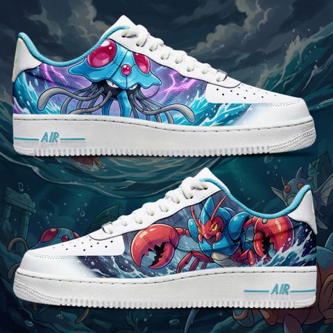 Custom "Tentacruel et Colhomard" sur Air Force 1