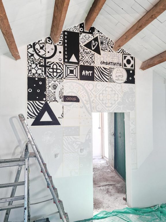 Fresque d'intérieur pour l'atelier de "Bernard'Ø l'Artiste"