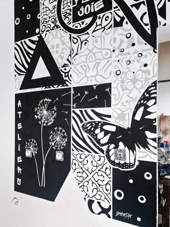 Fresque d'intérieur pour l'atelier de "Bernard'Ø l'Artiste"