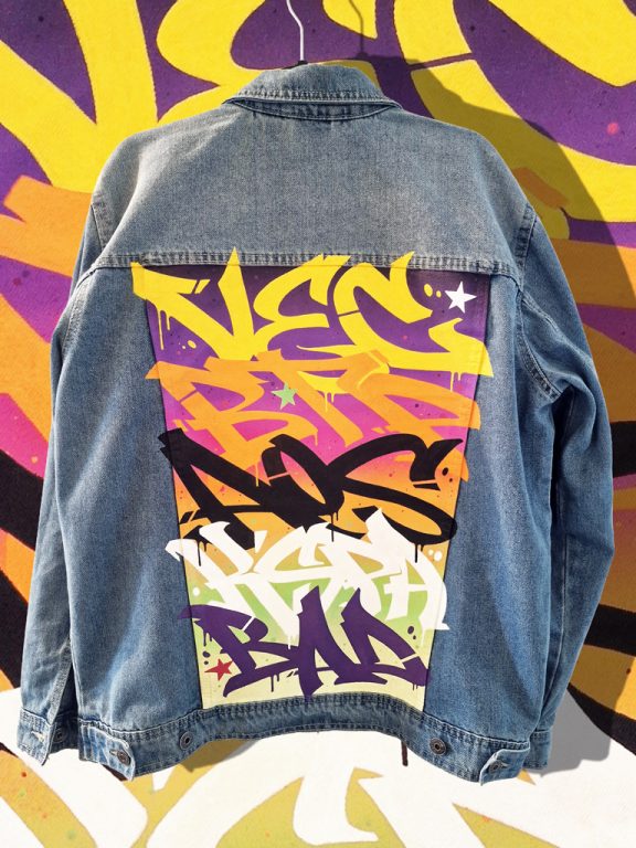 Veste custom graffiti crew