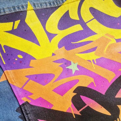 Veste custom graffiti crew