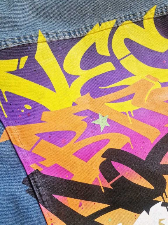 Veste custom graffiti crew
