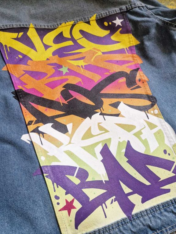 Veste custom graffiti crew