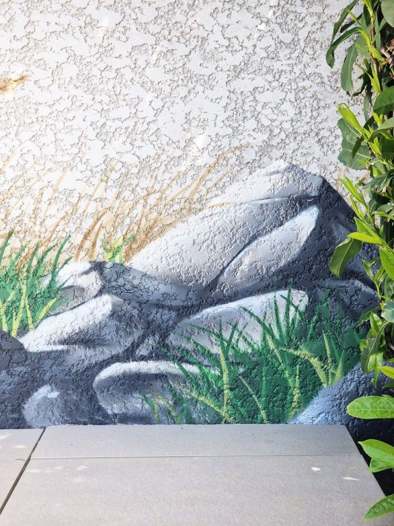 Rochers et grandes herbes