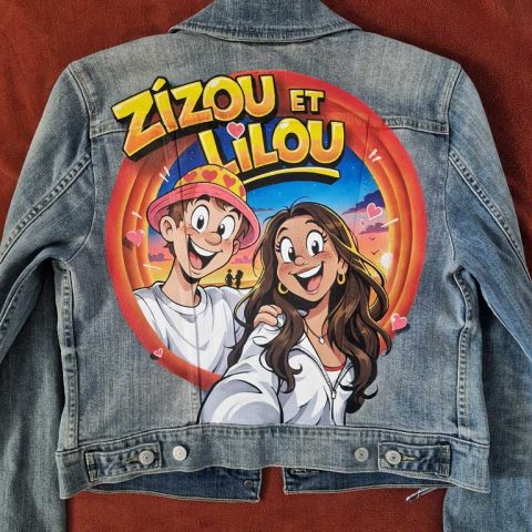Veste custom portraits Toon