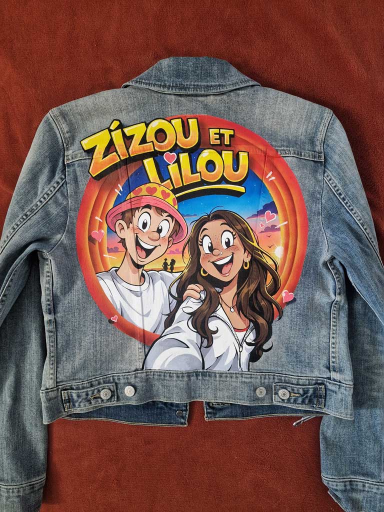 Veste custom portraits Toon