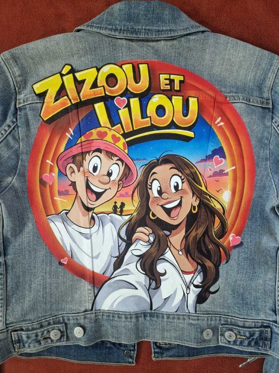 Veste custom portraits Toon