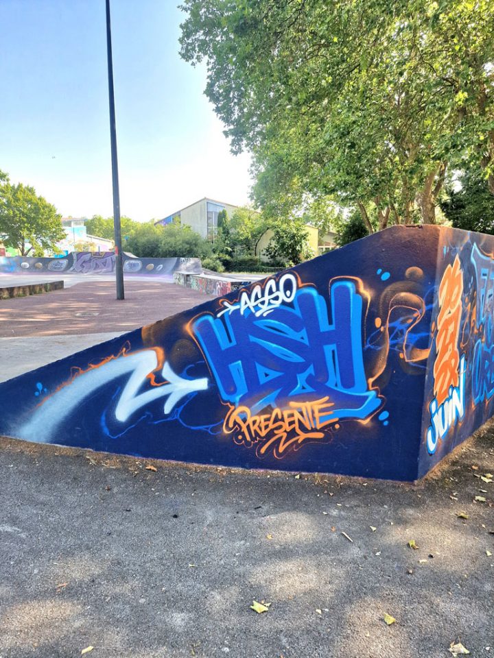 Graffiti live painting au Skatepark de Saintes