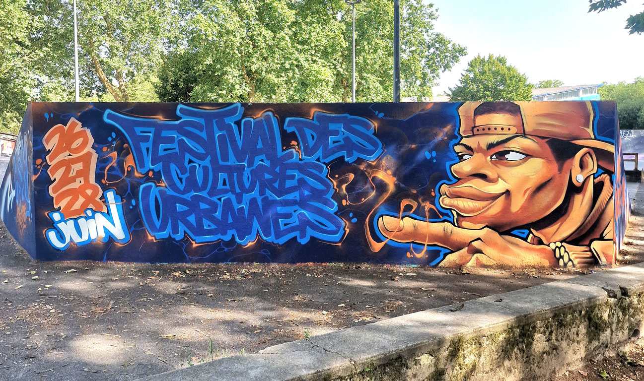 Graffiti live painting au Skatepark de Saintes