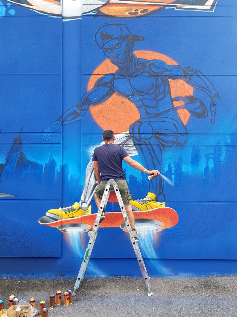 Graffiti jam du Festival des Cultures Urbaines de Saintes 2026
