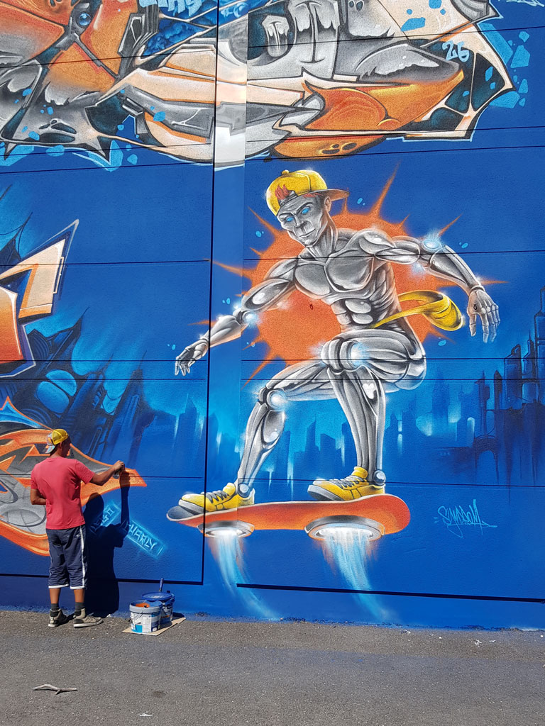 Graffiti jam du Festival des Cultures Urbaines de Saintes 2026