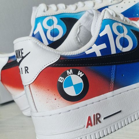 AF1 custom "BMW + La Réunion"