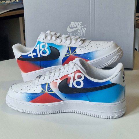 AF1 custom "BMW + La Réunion"