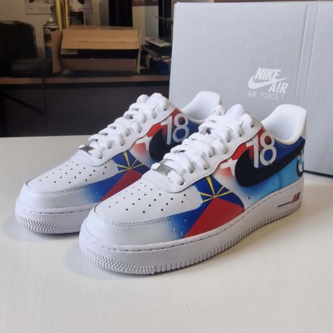 AF1 custom "BMW + La Réunion"